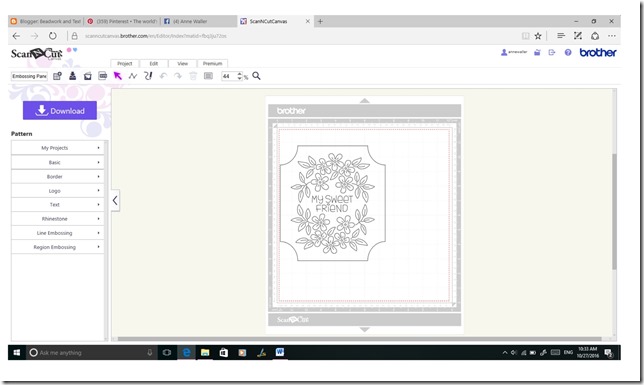 AW Floral Embossing Screen Shot