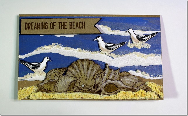 AW Dreaming of the beach card